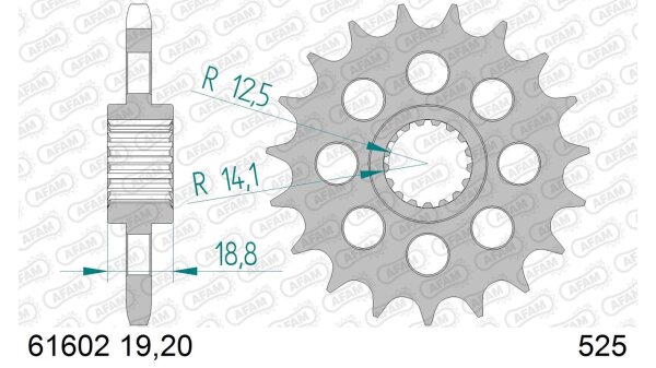 DC AFAM Ritzel 525 - 19Z 61602-19