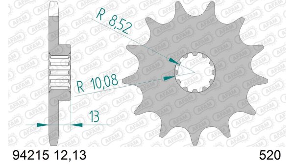 DC AFAM Ritzel 520 - 13Z 94215-13