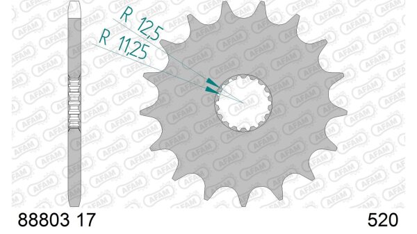 DC AFAM Ritzel 520 - 17Z 88803-17