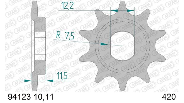 DC AFAM Ritzel 420 - 10Z 94123-10