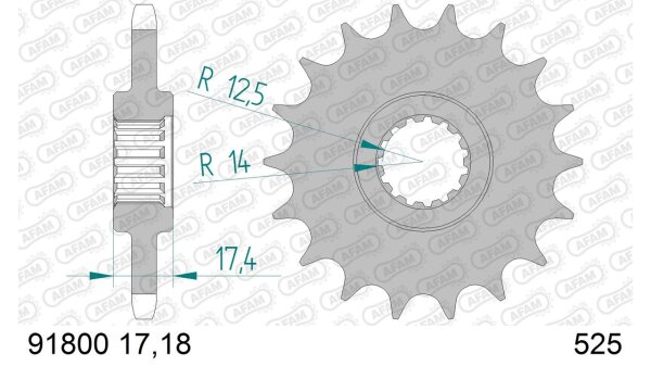 DC AFAM Ritzel 525 - 18Z 91800-18