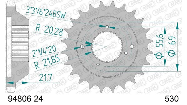 DC AFAM Ritzel 530 - 24Z 94806-24