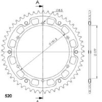 Supersprox Stealth-Kettenrad 520 - 53Z (gold)...