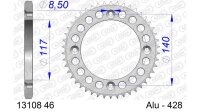 DC AFAM Alu-Kettenrad 428 - 46Z (Silber) 13108-46 | ID...