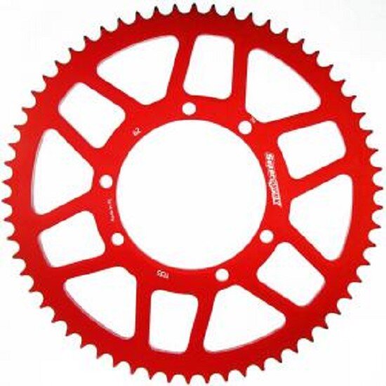 Supersprox Alu-Kettenrad 420 - 62Z (rot) RAL-1135:62-RED|ID 100,0 LK 115,0 6-Loch