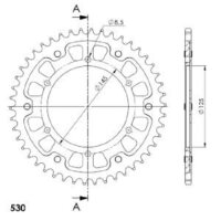 Supersprox Stealth-Kettenrad 530 - 46Z (gold)...