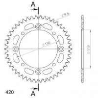 Supersprox Alu-Kettenrad 420 - 46Z (gold)...