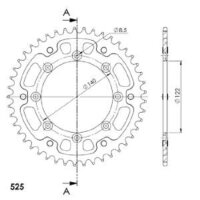 Supersprox Stealth-Kettenrad 525 - 45Z (gold)...