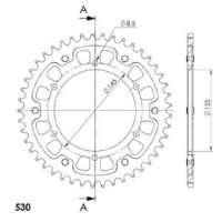 Supersprox Stealth-Kettenrad 530 - 45Z (gold)...