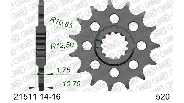 DC AFAM Ritzel 520 - 15Z 21511-15