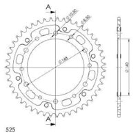 Supersprox Stealth-Kettenrad 525 - 48Z (blau)...