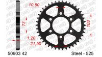 DC AFAM Stahl-Kettenrad 525 - 42Z (Silber) 50903-42 | ID...