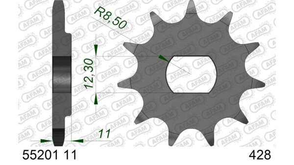 DC AFAM Ritzel 428 - 11Z 55201-11