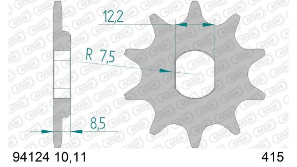 DC AFAM Ritzel 415 - 10Z 94124-10