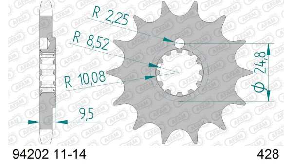 DC AFAM Ritzel 428 - 14Z 94202-14