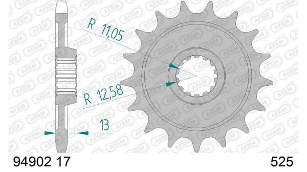 DC AFAM Ritzel 525 - 17Z 94902-17