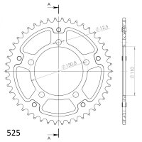 Supersprox Stealth-Kettenrad 525 - 45Z (gold)...