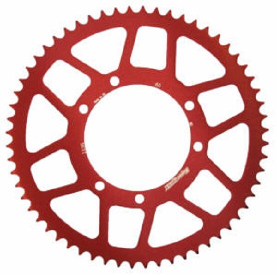 Supersprox Alu-Kettenrad 420 - 60Z (rot) RAL-1135:60-RED|ID 100,0 LK 115,0 6-Loch