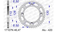 DC AFAM Alu-Kettenrad 420 - 47Z (Silber) 17107N-47 | ID...