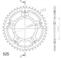 Supersprox Stealth-Kettenrad 525 - 44Z (silber)...