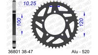 DC AFAM Alu-Kettenrad 520 - 40Z (Gun Metal) 36801-40 | ID 100 LK 120 5-Loch