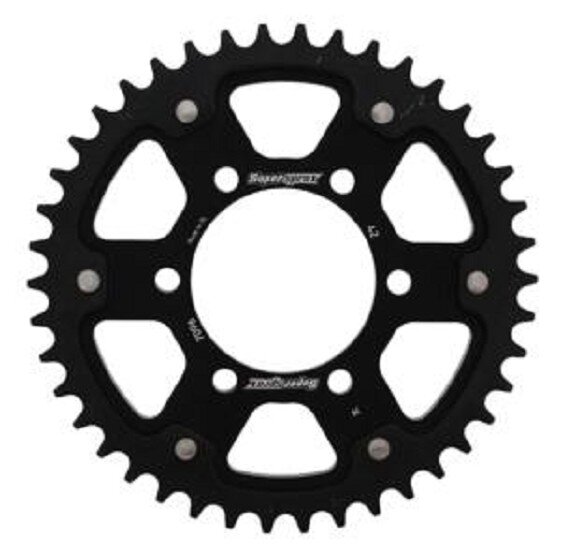 Supersprox Stealth-Kettenrad 530 - 42Z (schwarz) RST-7096:42-BLK|ID 80,0 LK 100,0 6-Loch