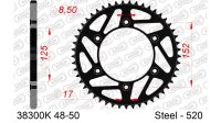 DC AFAM MX Stahl-Kettenrad 520 - 48Z (Schwarz) 38300K-48|...