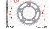 DC AFAM Stahl-Kettenrad 520 - 43Z (Silber) 10627-43| ID...