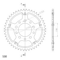 Supersprox Stealth-Kettenrad 530 - 48Z (gold)...