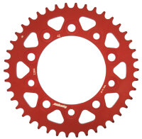 Supersprox Alu-Kettenrad 525 - 42Z (rot) RAL-1304:42-RED|ID 112,0 LK 138,0 5-Loch/5-Loch