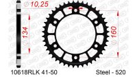 DC AFAM Racing Stahl-Kettenrad 420 - 45Z (Schwarz)...