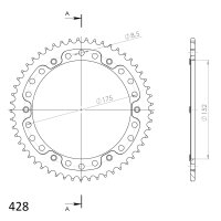 Supersprox Stealth-Kettenrad 428 - 53Z (gold)...