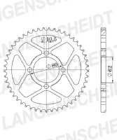 Supersprox Stahl-Kettenrad - 49Z (schwarz) RFE-1843:49-BLK|ID 62,0 LK 80,0 4-Loch