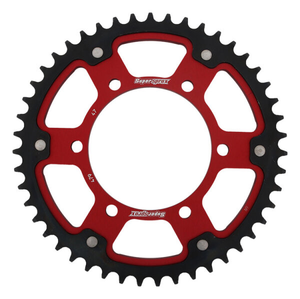 Supersprox Stealth-Kettenrad 530 - 47Z (rot) RST-479:47-RED|ID 110,0 LK 130,0 6-Loch