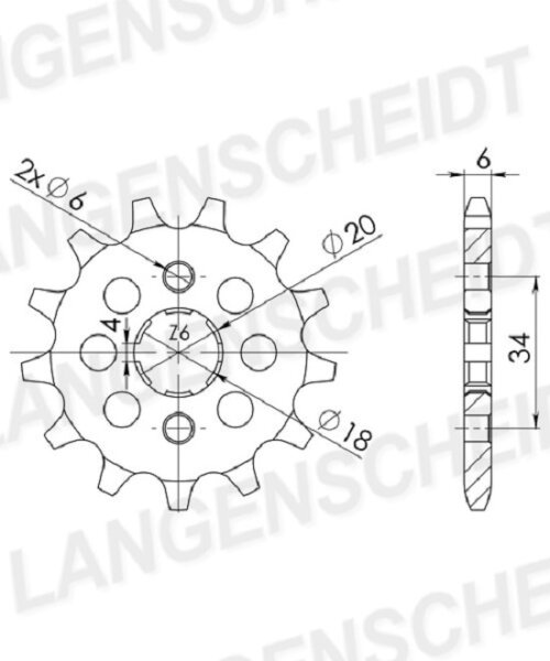 Supersprox Ritzel 520 - 10Z CST-451:10