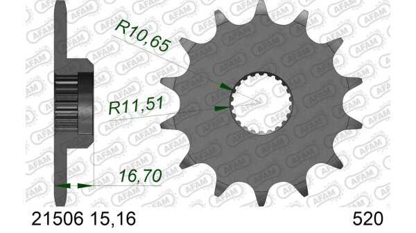 DC AFAM Ritzel 520 - 16Z 21506-16