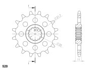 Supersprox Ritzel 520 - 17Z CST-1581:17|feinverzahnt...