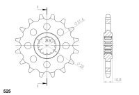 Supersprox Ritzel 525 - 16Z CST-1586:16|feinverzahnt...