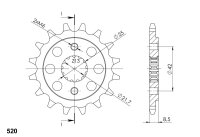 Supersprox Ritzel 520 - 14Z CST-512:14|feinverzahnt...