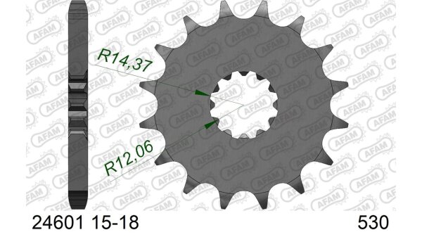 DC AFAM Ritzel 530 - 15Z 24601-15