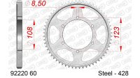 DC AFAM Stahl-Kettenrad 428 - 60Z (Silber) 92220-60| ID...