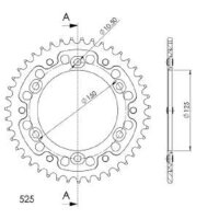 Supersprox Stealth-Kettenrad 525 - 43Z (silber)...