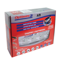 Optimate Batterieladegerät 3 Quad Bank 4x 7-stufig, 12V, 0.8A STD/AGM/Gel