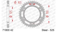 DC AFAM Stahl-Kettenrad 525 - 42Z (Schwarz) 71800-42| ID...