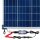 Optimate Batterieladegerät Solar + 60W SolarTK SolarImpuls-Ladegerät 12V, 5A STD/AGM/Gel Travel Kit