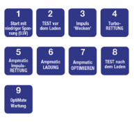 Optimate A**Batterieladegerät OptiMATE7 Ampmatic 9-stufig, 12V, 10A STD/AGM/Gel