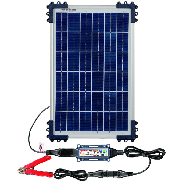 Optimate Batterieladegerät Solar Duo + 10W P SolarImpuls-Ladegerät 12V, 0.83A STD/AGM/Gel