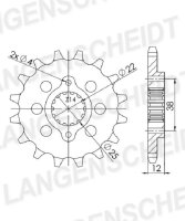 Supersprox Ritzel 525 - 15Z CST-964:15|feinverzahnt...