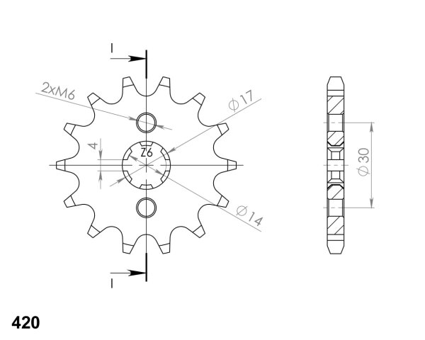 Supersprox Ritzel 420 - 17Z CST-249:17