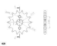 Supersprox Ritzel 420 - 17Z CST-249:17